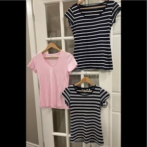 H&M bundle of 3 tees size medium